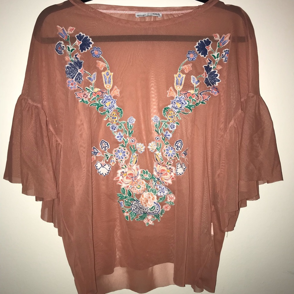 Flowy pink top